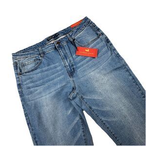 NWT Southern Marsh Greenville Stretch Denim Jeans Men 36x30 Light Blue